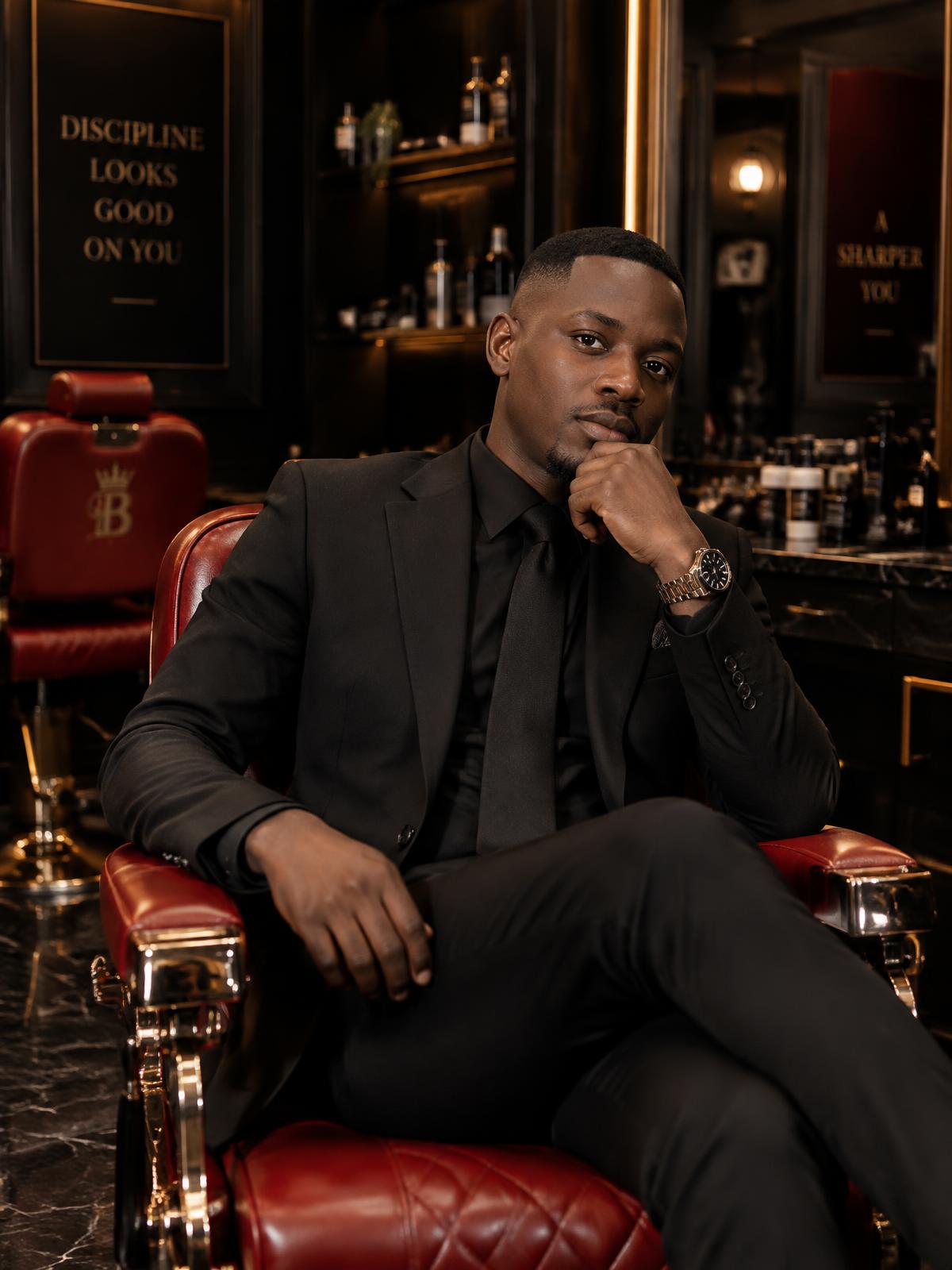 Executive client at EleganzaXperience barbershop in Mbale